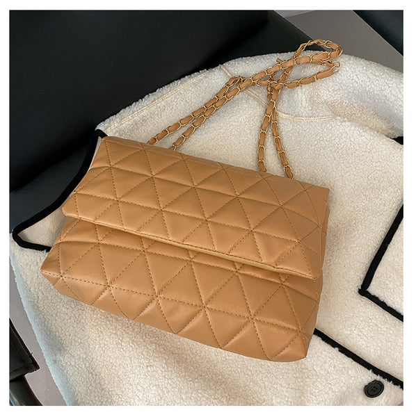 Women PU Leather Chain Strap Side Bag