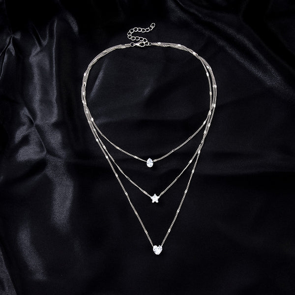 Layered Stone Necklace