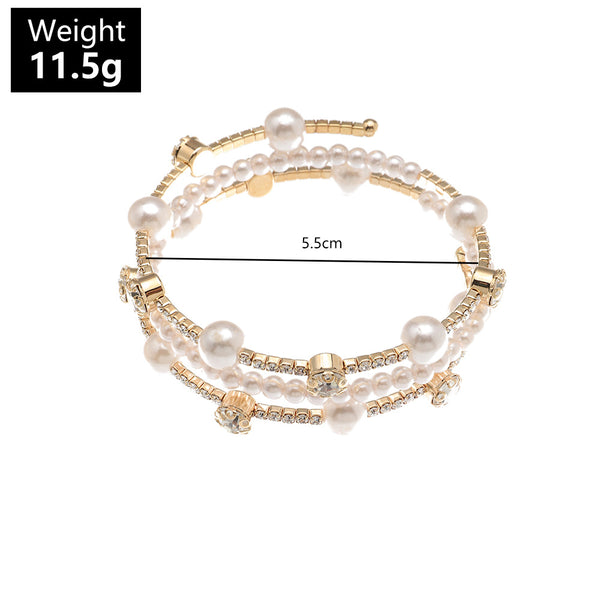 Pearl and Diamante Bracelet