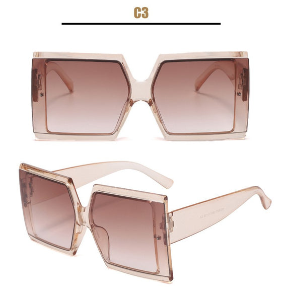 Large Frame Square Sunglasses