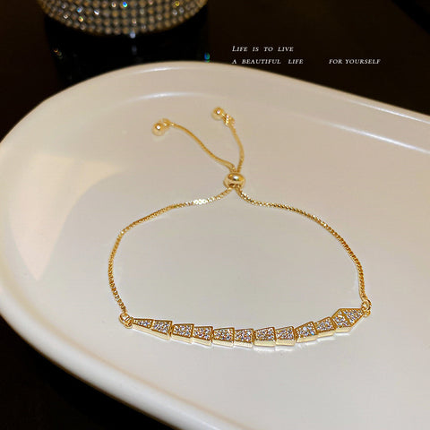 Snake Like Diamante Bracelet