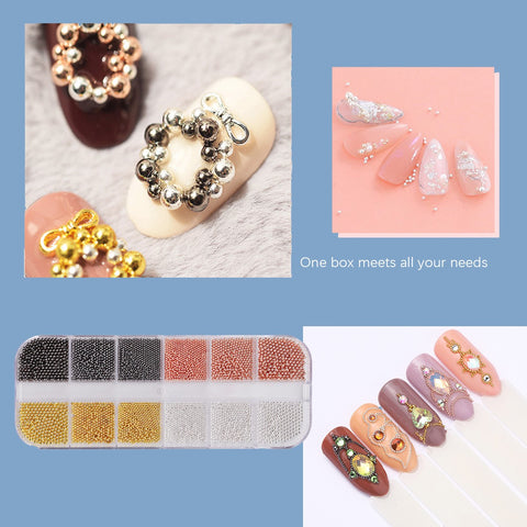 Mixed Sized Nail Art Steel Balls