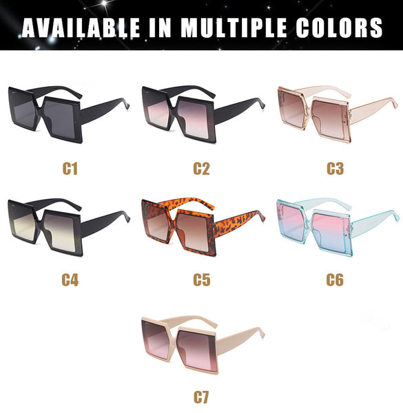 Large Frame Square Sunglasses