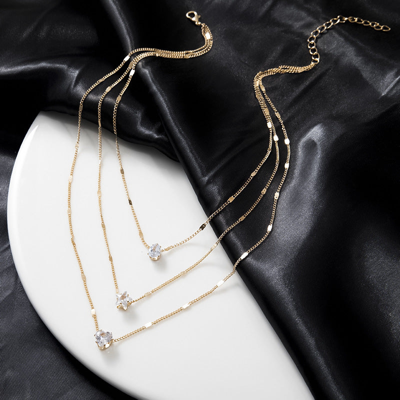 Layered Stone Necklace