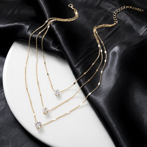 Layered Stone Necklace