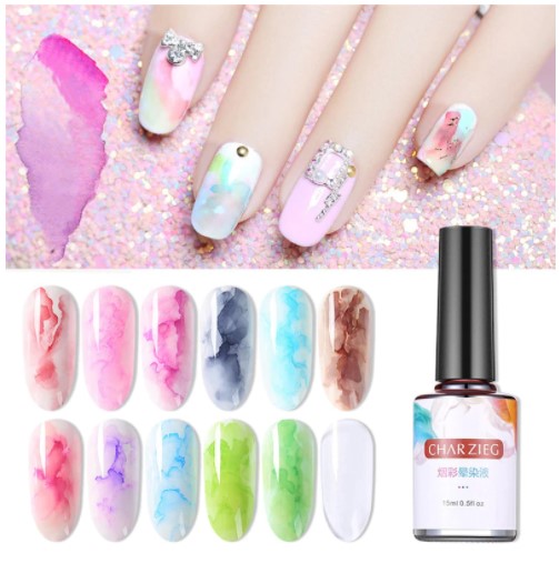 Nail Art Marble Ink