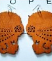 Wooden Emancipation Earrings