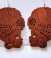 Wooden Emancipation Earrings