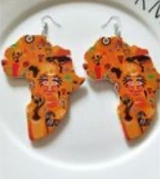 Wooden Emancipation Earrings