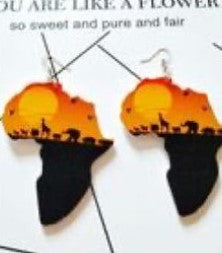 Wooden Emancipation Earrings