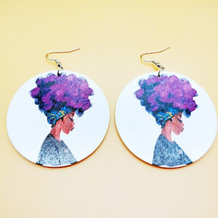Wooden Emancipation Earrings