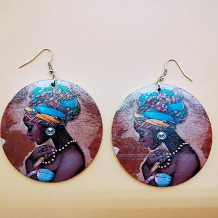 Wooden Emancipation Earrings