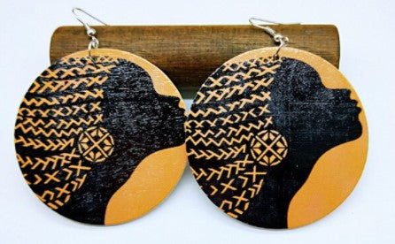 Wooden Emancipation Earrings