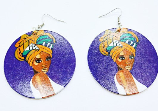 Wooden Emancipation Earrings