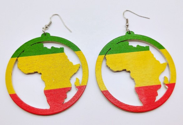 Wooden Emancipation Earrings