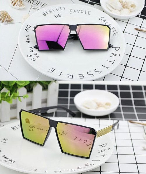 Large Square Frame Sunglasses