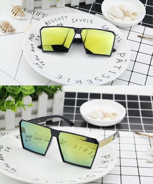 Large Square Frame Sunglasses