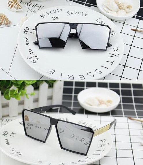 Large Square Frame Sunglasses