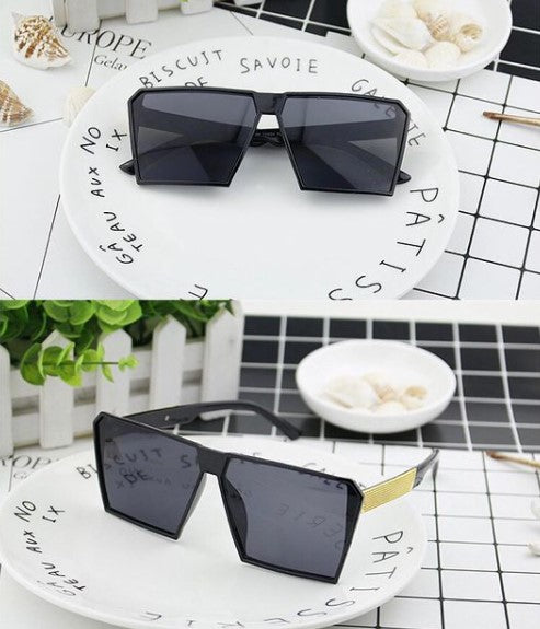 Large Square Frame Sunglasses