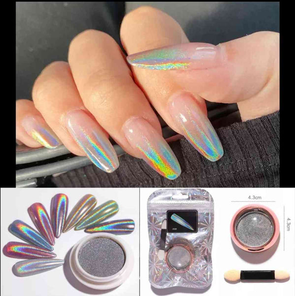 Solid Laser Nail Powder Magic Mirror Effect