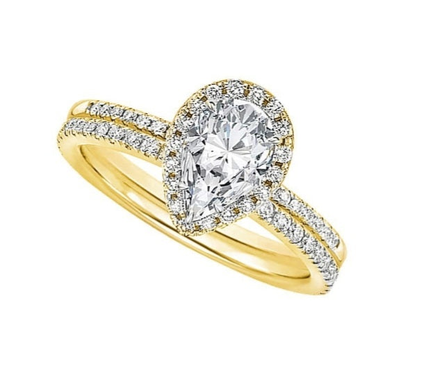 Teardrop Diamond Ring