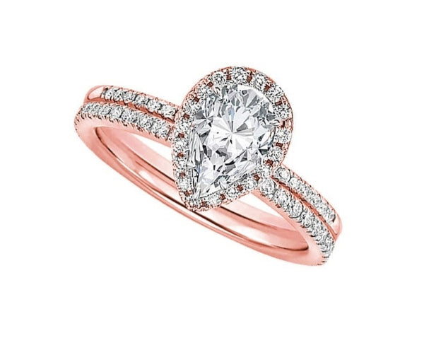 Teardrop Diamond Ring