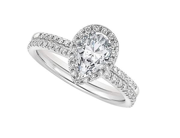 Teardrop Diamond Ring