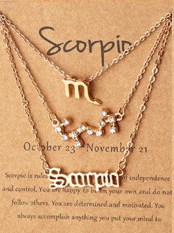 Layered Horoscope Necklace