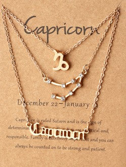 Layered Horoscope Necklace
