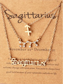 Layered Horoscope Necklace