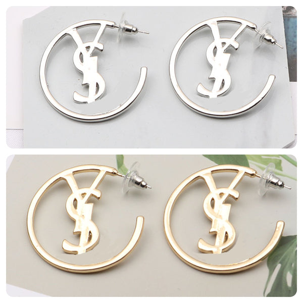 Ysl hoop earrings hotsell