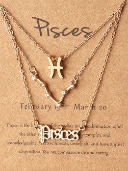 Layered Horoscope Necklace