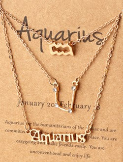 Layered Horoscope Necklace